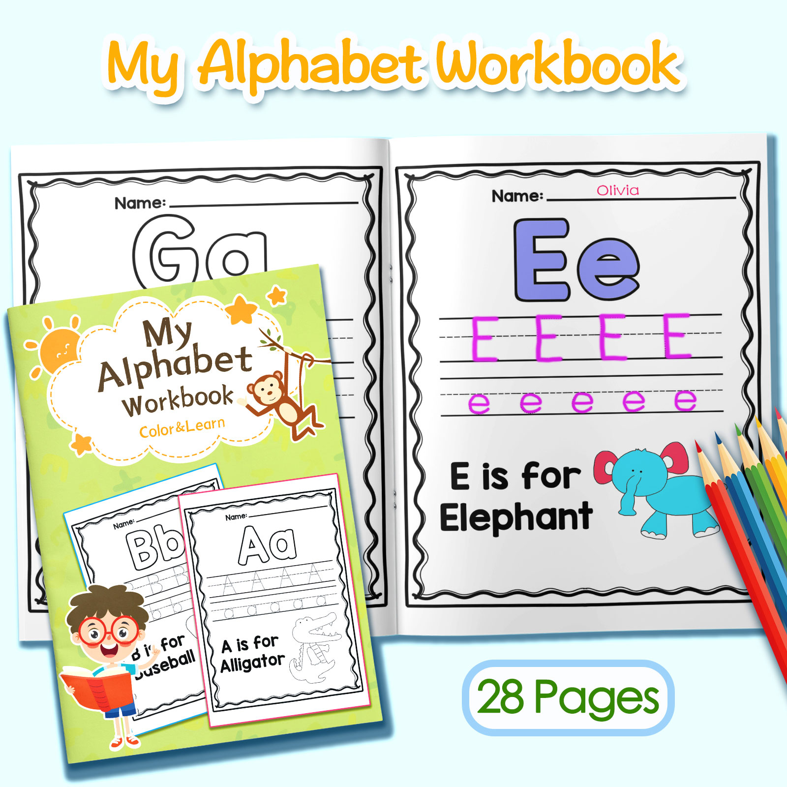 Kids Education Activities - Cahier de coloriage pour enfants :