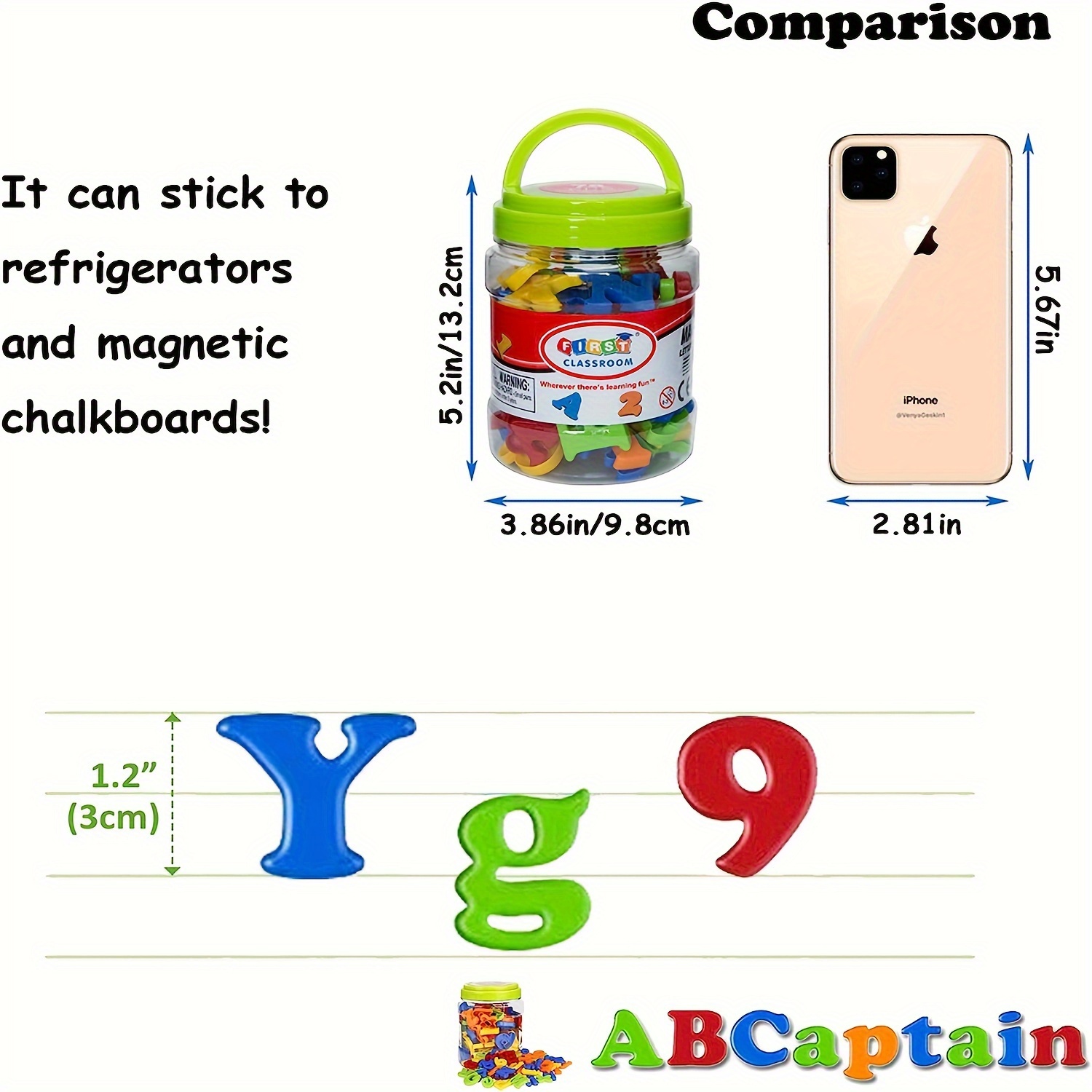 78 pièces lettres magnétiques  - Kids Education Number avis et prix