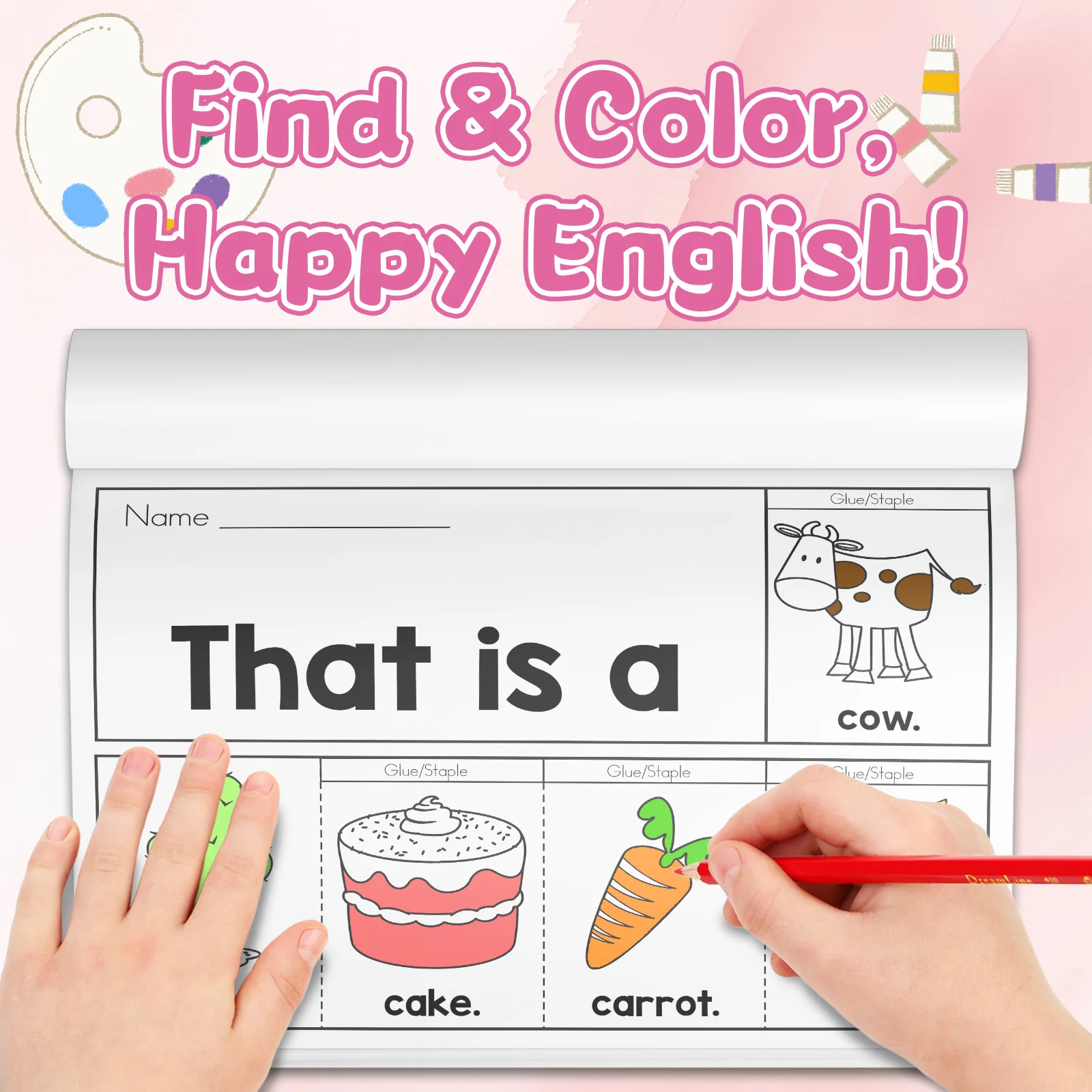 Cahier de coloriage avec des m - Kids Education Activities avis et prix