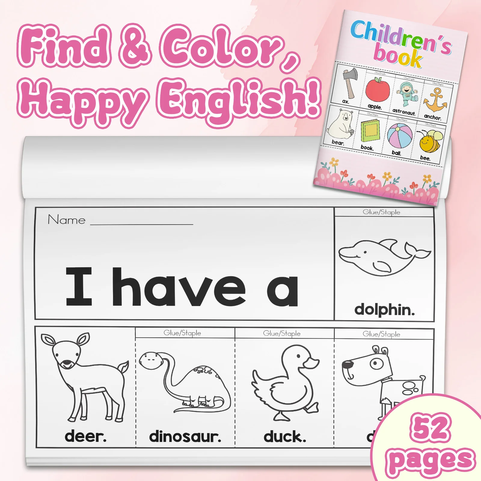 Cahier de coloriage avec des m - Kids Education Activities avis et prix