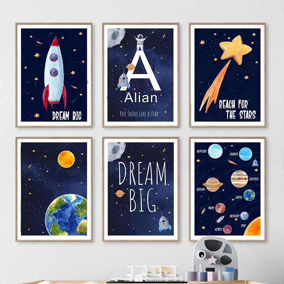1 peinture sur toile personnal - Kids Education Name avis et prix